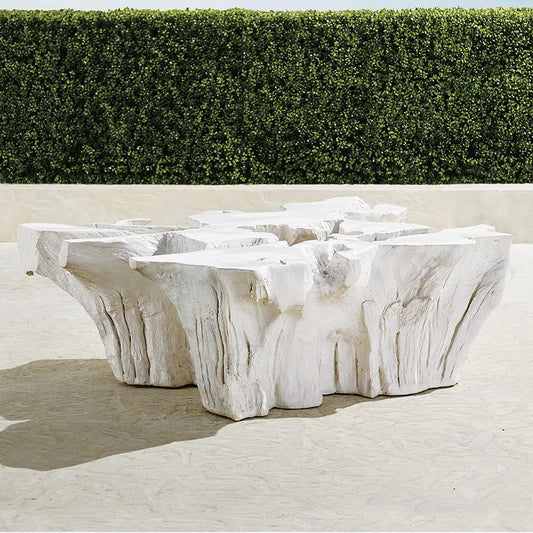 TREE ROOT COFFEE TABLE WITH WHITE FINISH