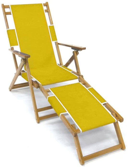 YELLOW BEACH LOUNGE CHAIR