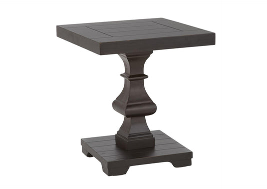 BLACK SQUARE END TABLE