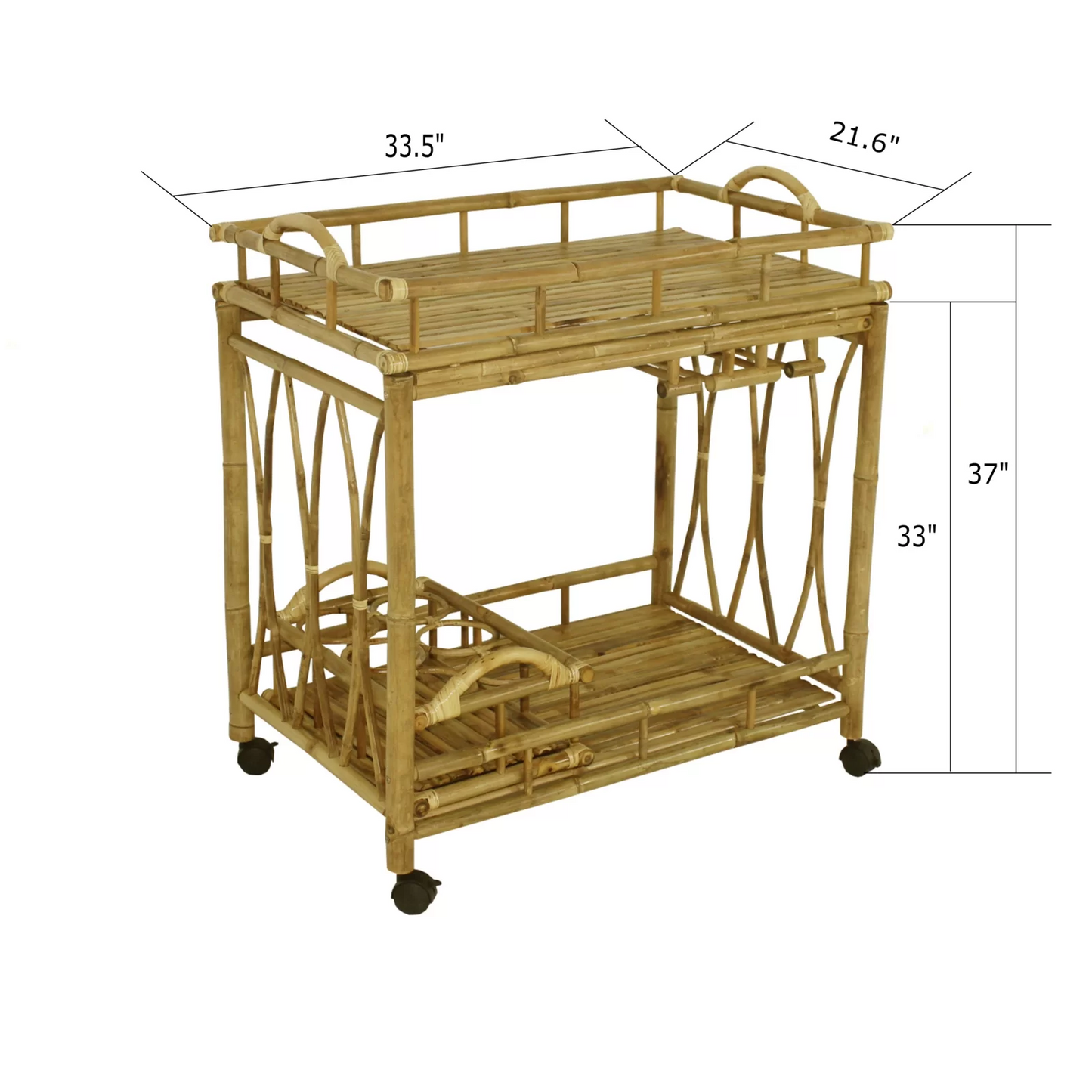 BAMBOO BAR CART