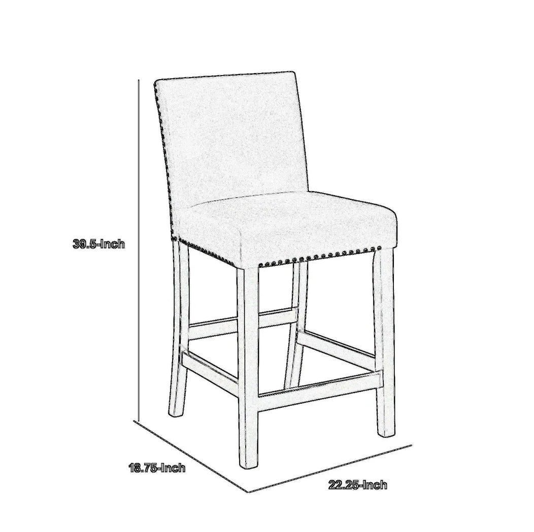 TALL BLUE VELVET DINING CHAIRS WITH SILVER RIVETS