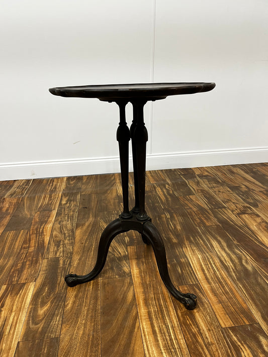 SIMPLE DARK WOOD CAFE TABLE