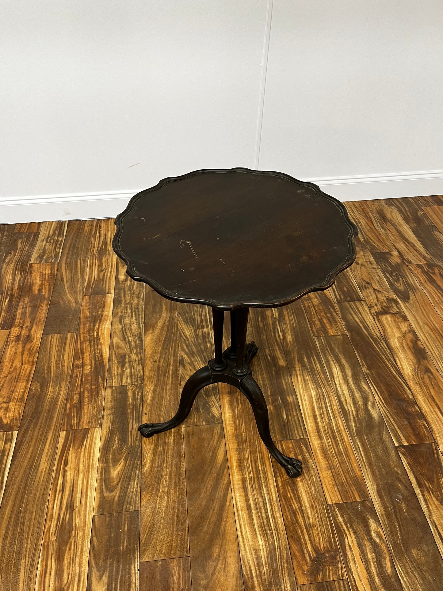 SIMPLE DARK WOOD CAFE TABLE