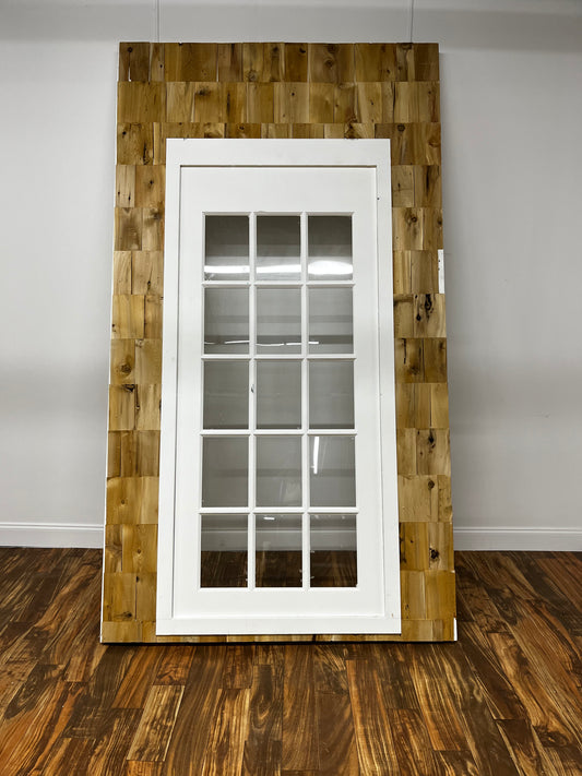 WHITE WINDOW PANEL ON SHINGLE FLAT
