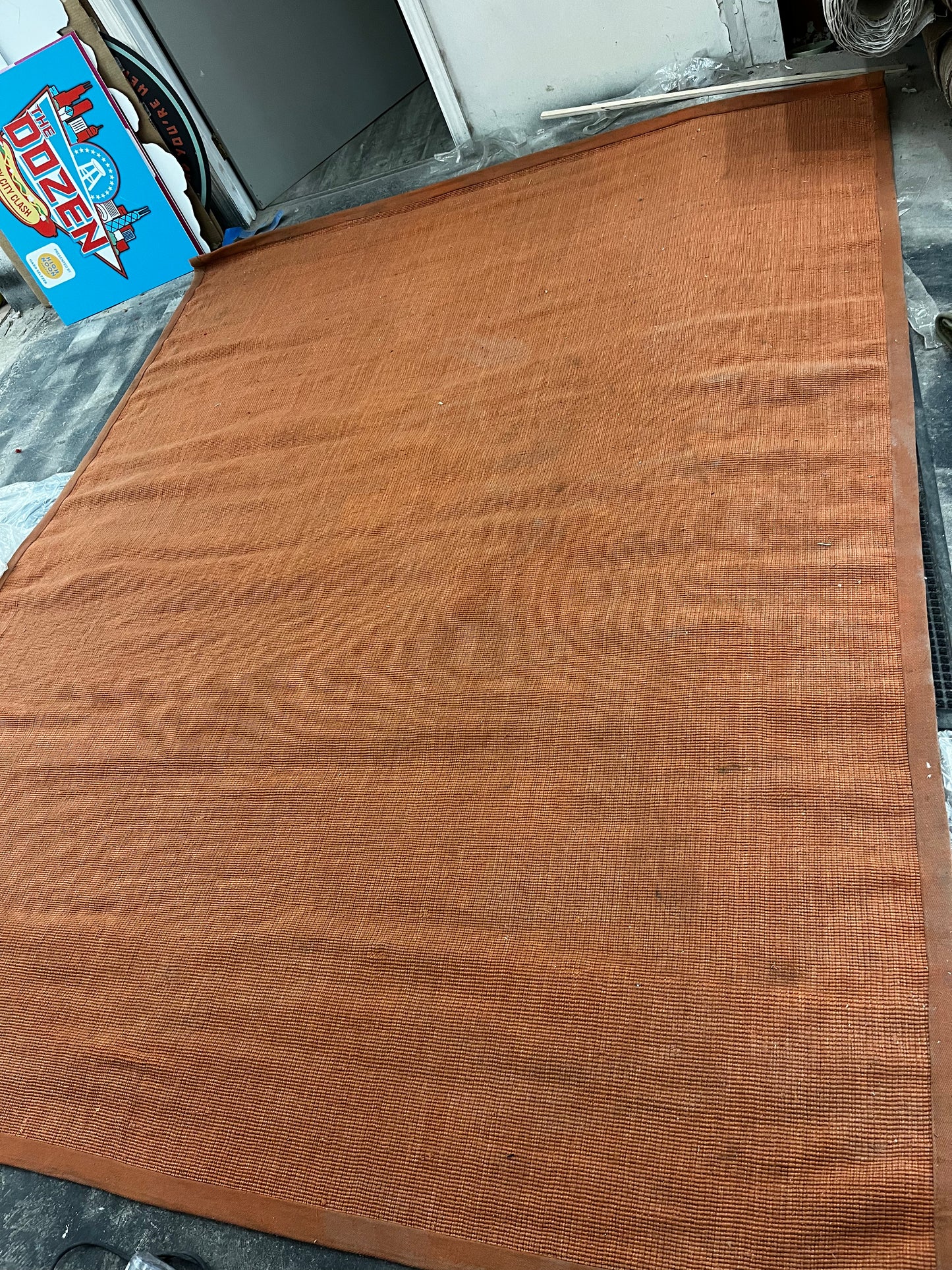 BURNT ORANGE OUTDOOR RUG