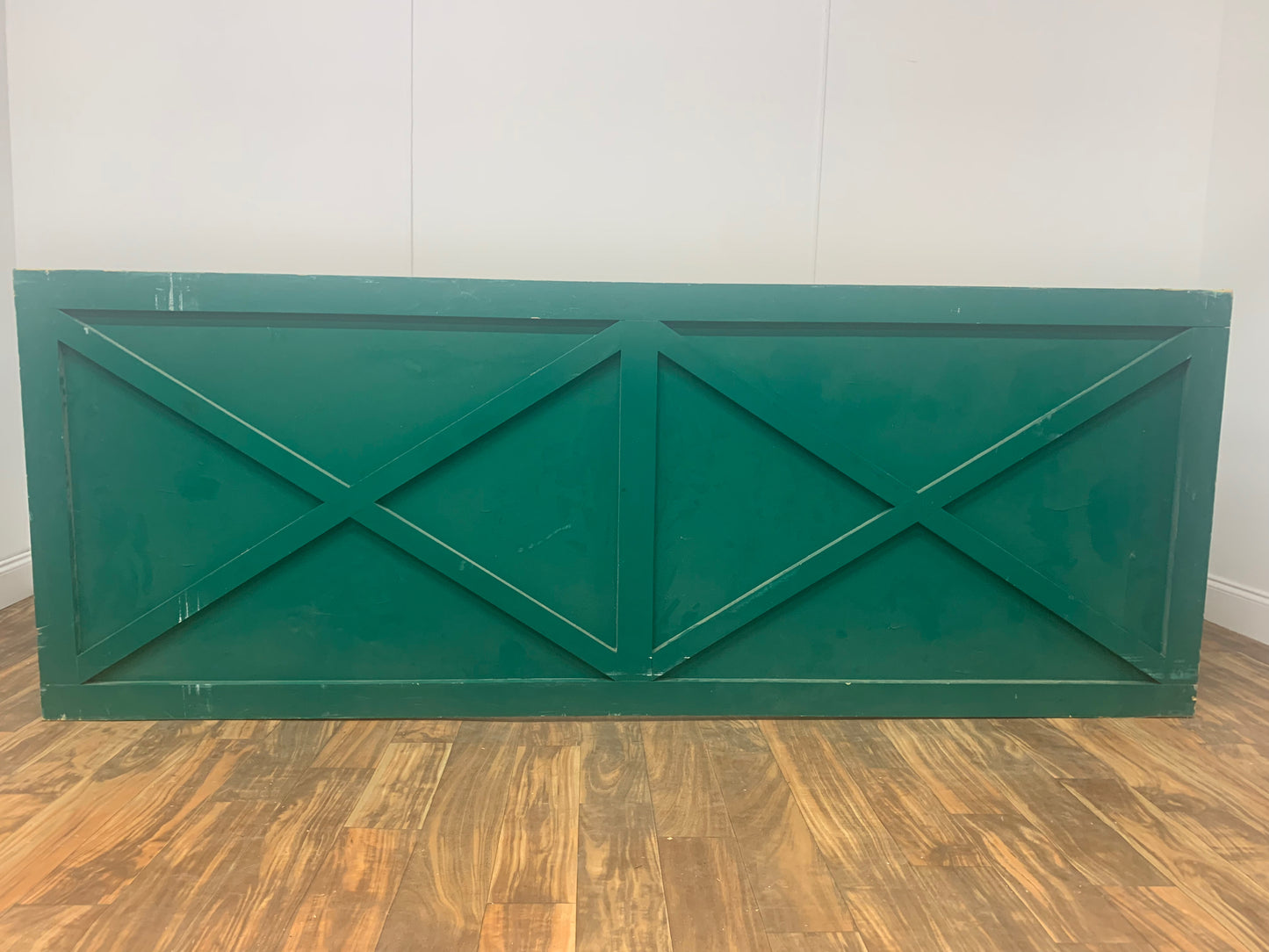 GREEN CROSS BRACE BARN FENCE (2 PIECES)