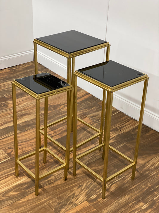 BLACK NESTING ACCENT TABLE SET