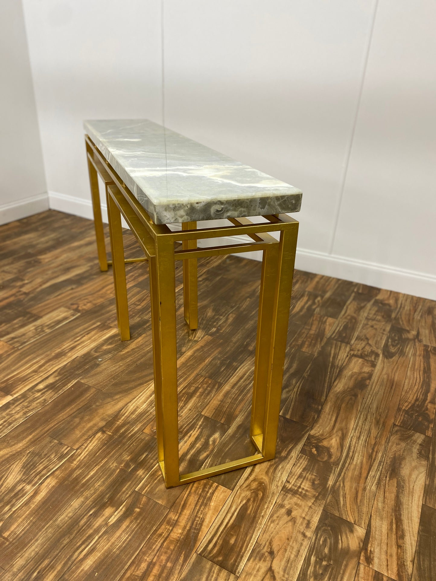 MARBLE TOP CONSOLE TABLE