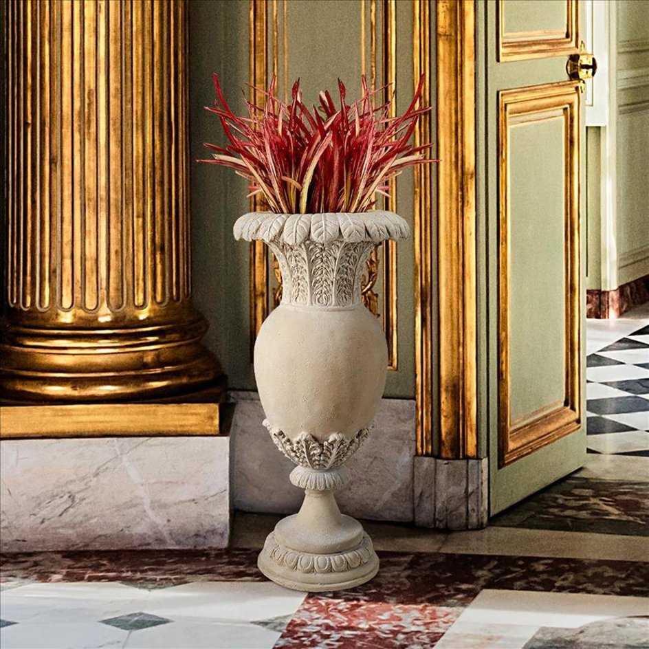 Floral Oviform Urn