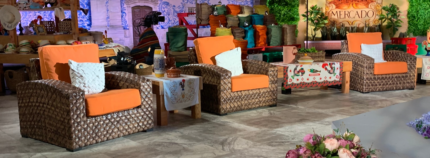 OUTDOOR WICKER ARM CHAIR