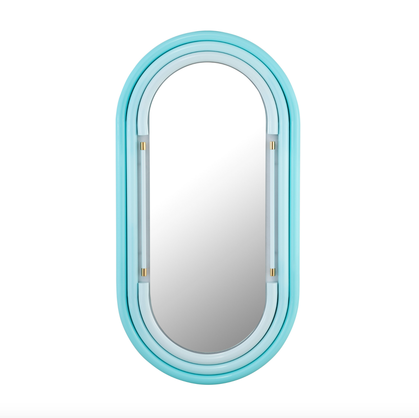 NEON WALL MIRROR IN BLUE