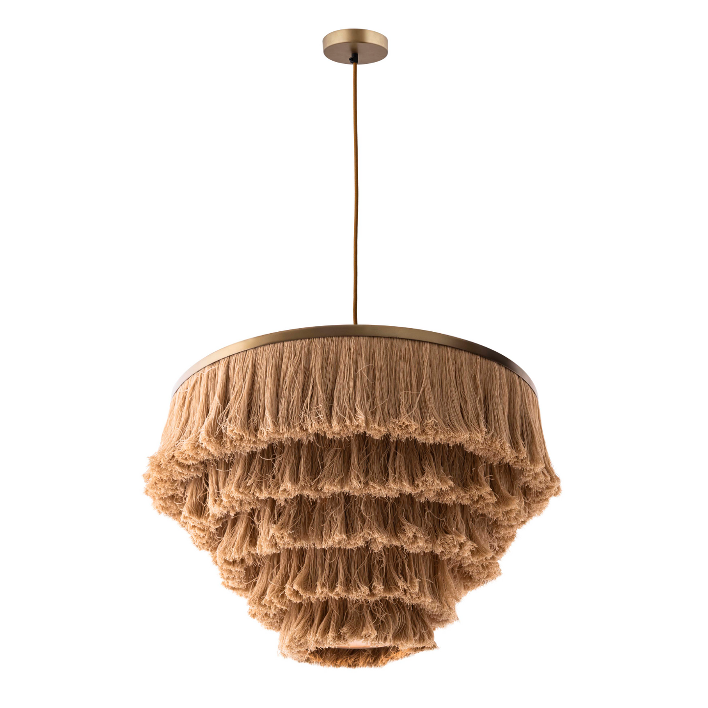 NATURAL FRINGE PENDANT