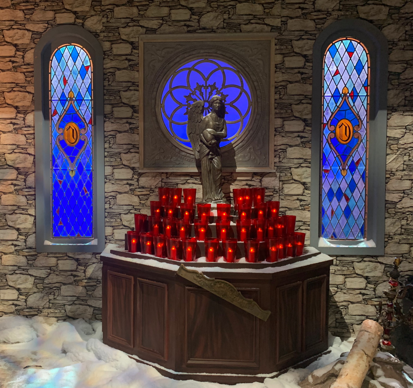 ARCHED TOP LEADED STAINED GLASS WINDOWS