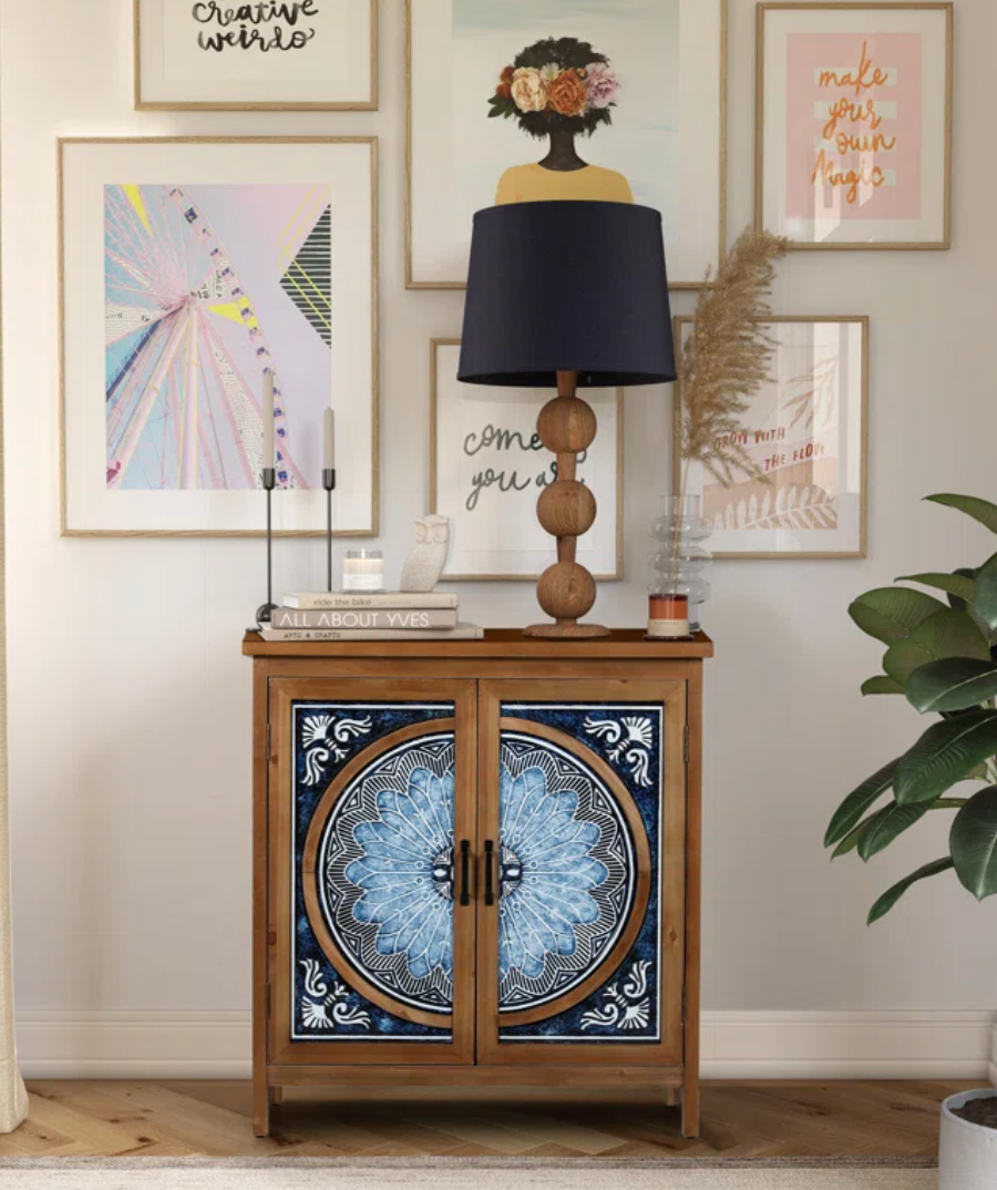 Boho Cabinet Console