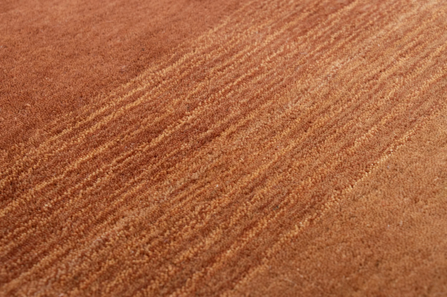 Rust Orange Ombre Wool Rug 10' x 14'