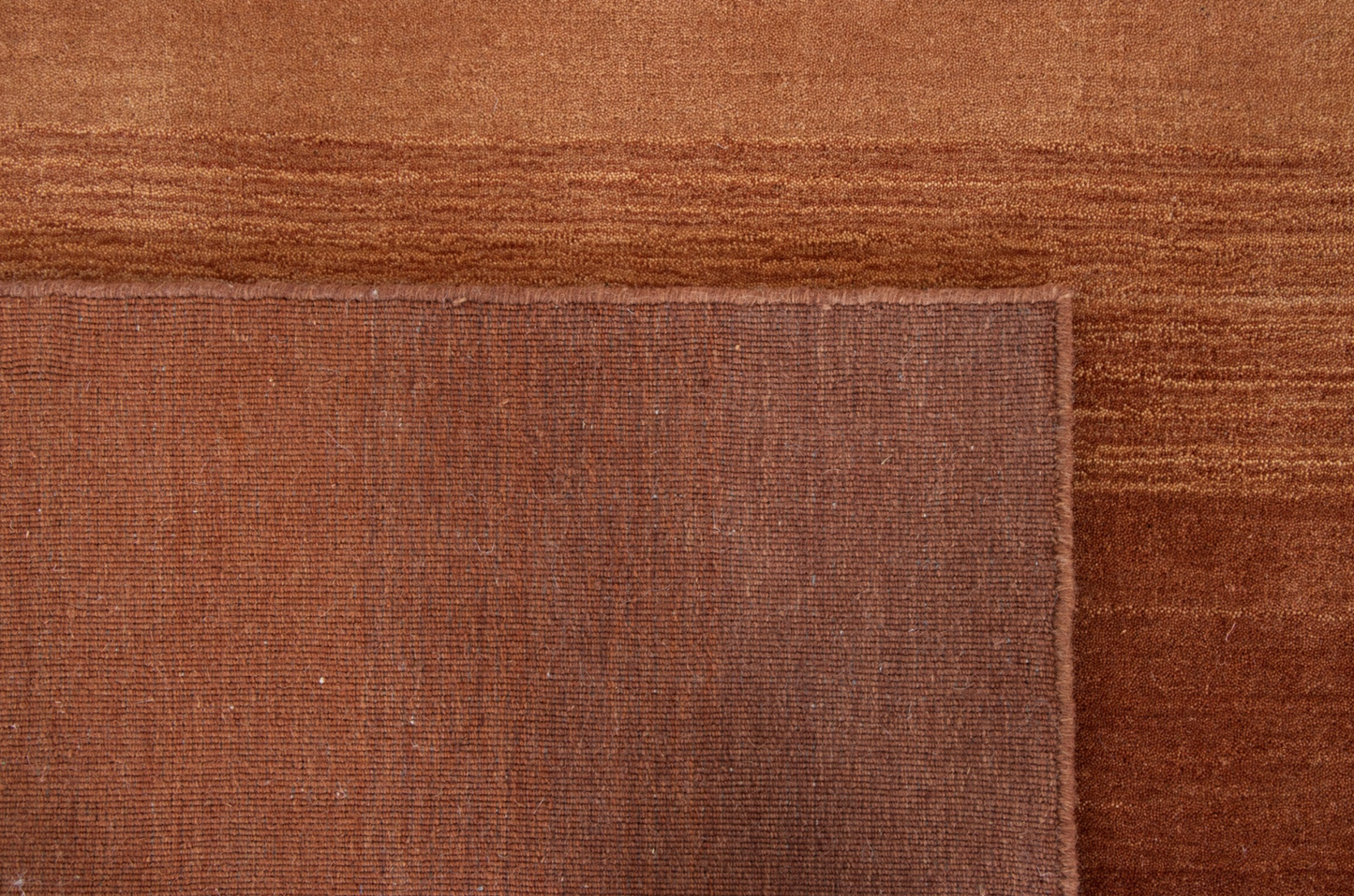Rust Orange Ombre Wool Rug 10' x 14'