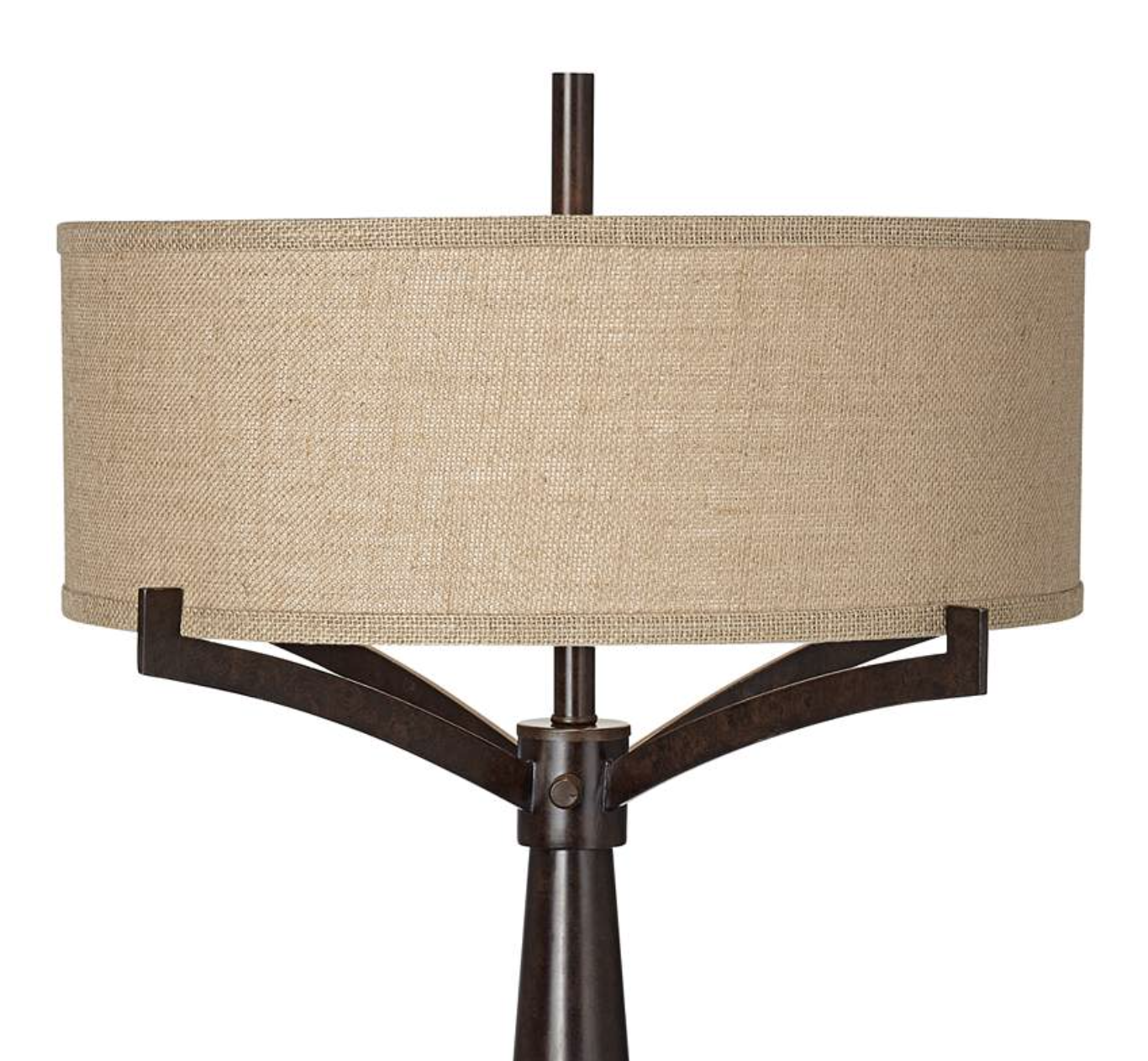 INDUSTRIAL BRONZE 2-LIGHT TABLE LAMP
