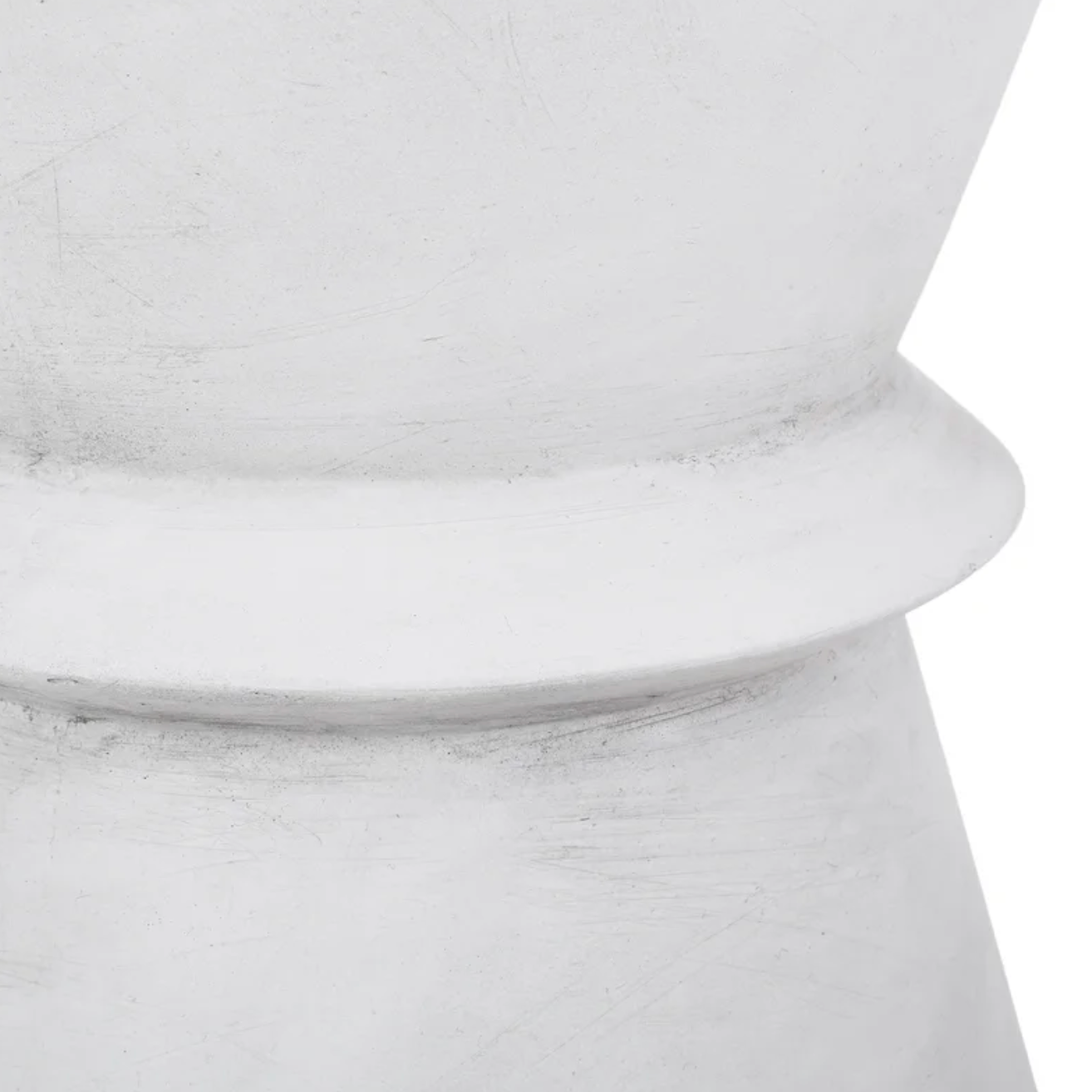 WHITE CONCRETE SIDE TABLE