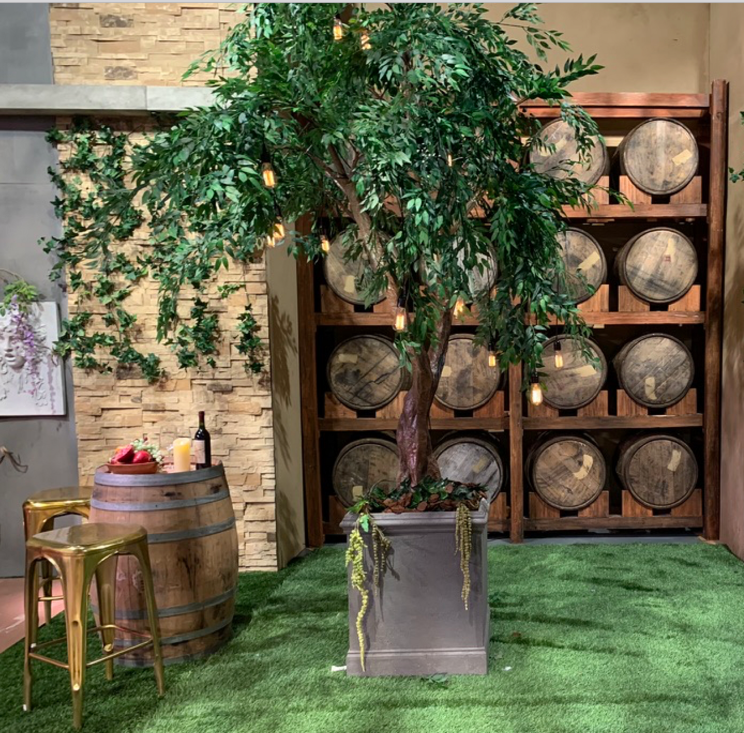 Green Artificial Lifesize Weeping Willow Tree - 10 Feet Tall