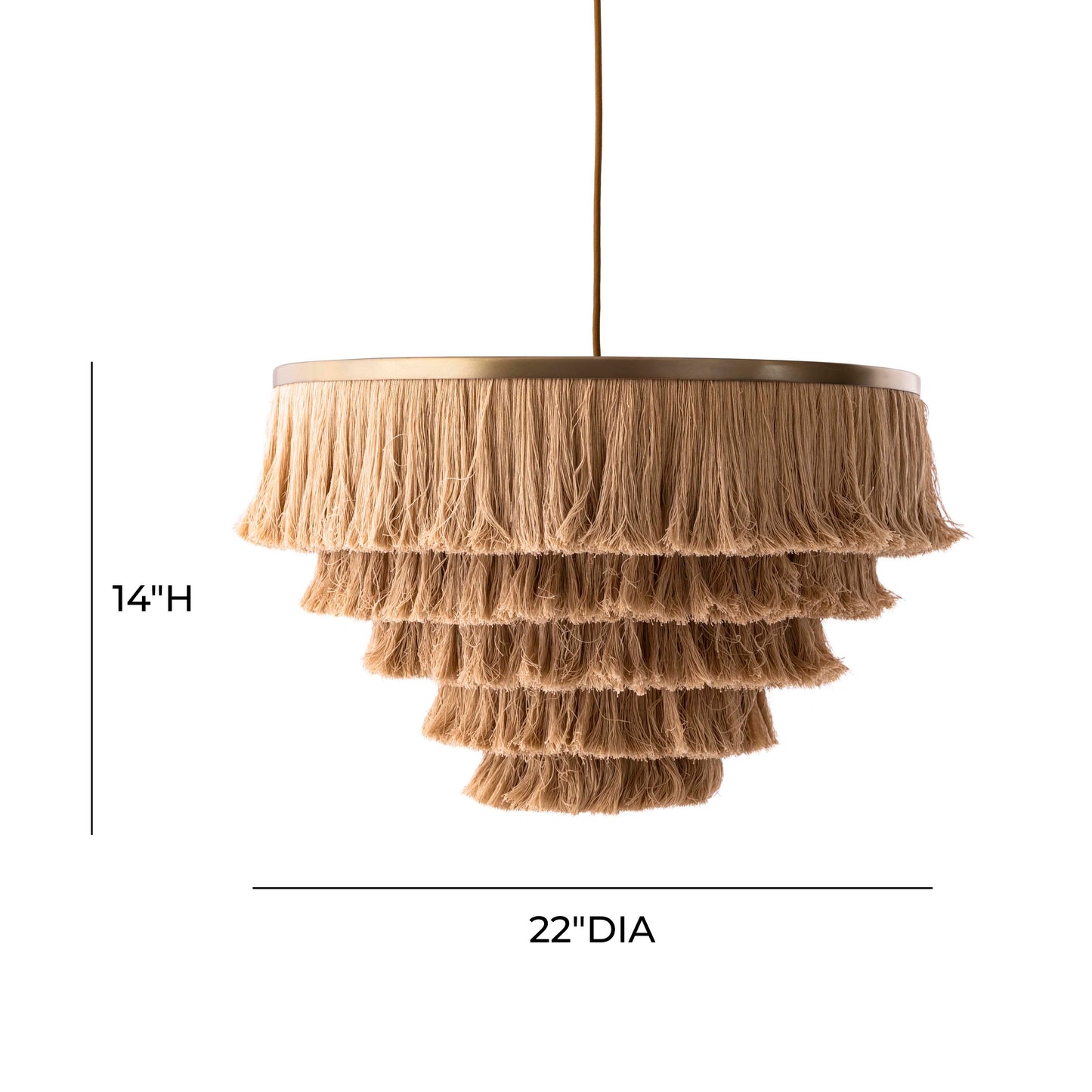 NATURAL FRINGE PENDANT