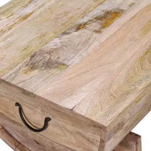 HALF BARREL COFFEE TABLES WITH STORAGE