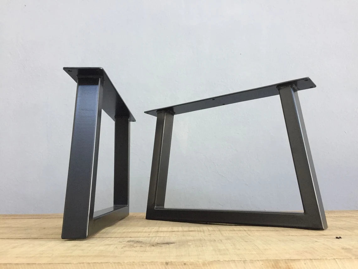 METAL TRAPAZOID DINING TABLE LEGS / BASE
