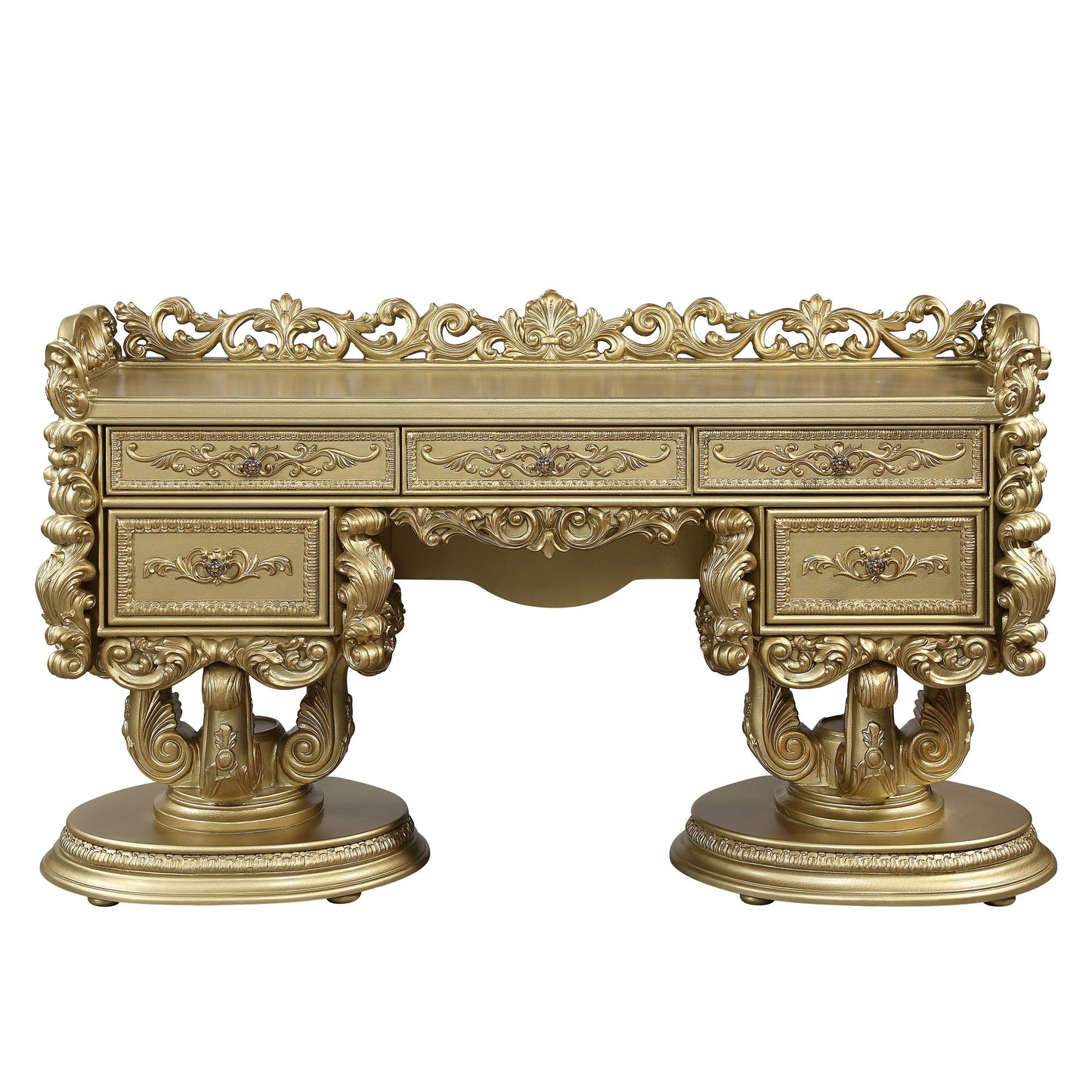 ORNATE GOLD LARGE VANITY BUFFET