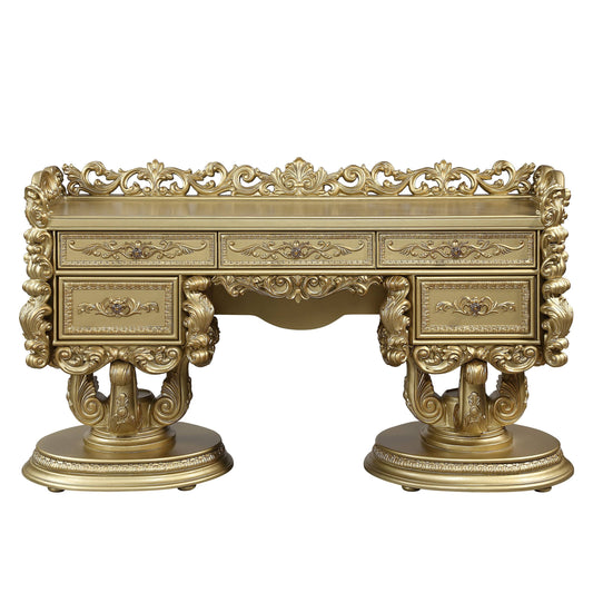 ORNATE GOLD LARGE VANITY BUFFET
