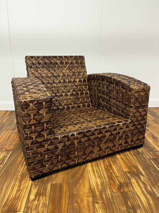 OUTDOOR WICKER  ARM CHAIR