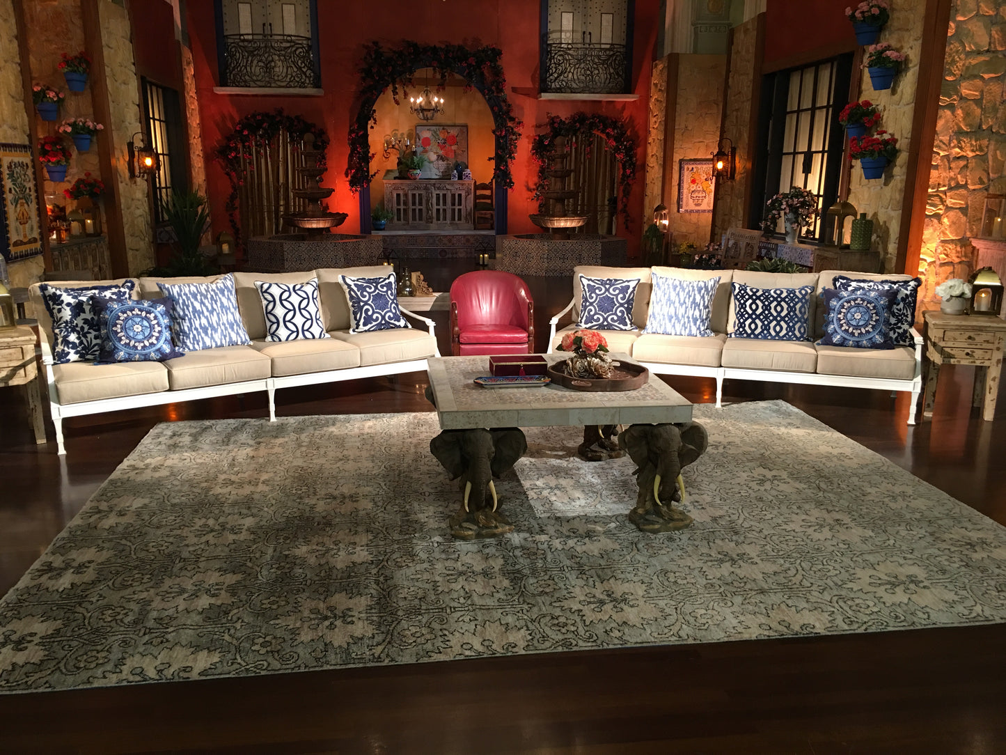 BEIGE LUXE OUTDOOR SOFA