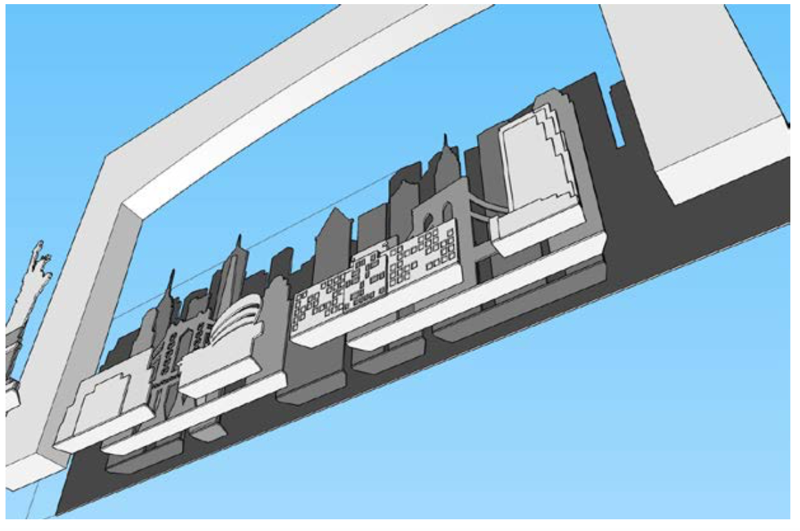 OVERSIZE NEW YORK CITY SKYLINE CUTOUTS