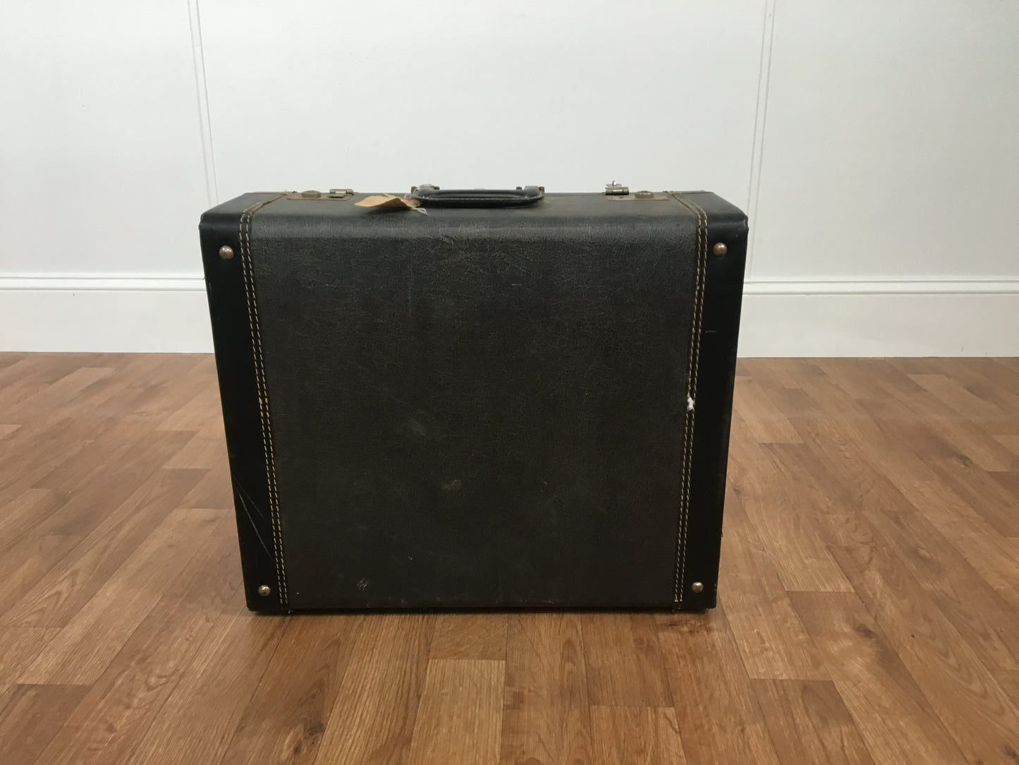 VINTAGE LUGGAGE, BLACK/CHARCOAL