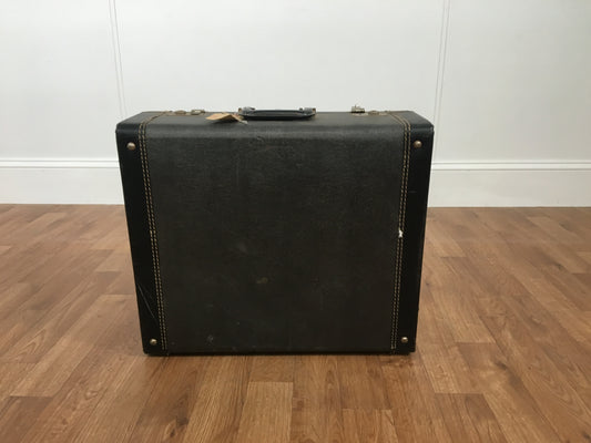VINTAGE LUGGAGE, BLACK/CHARCOAL