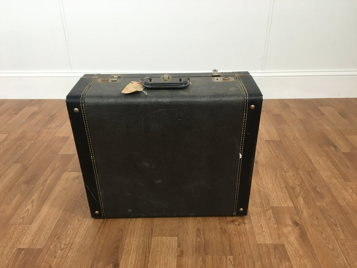 VINTAGE LUGGAGE, BLACK/CHARCOAL