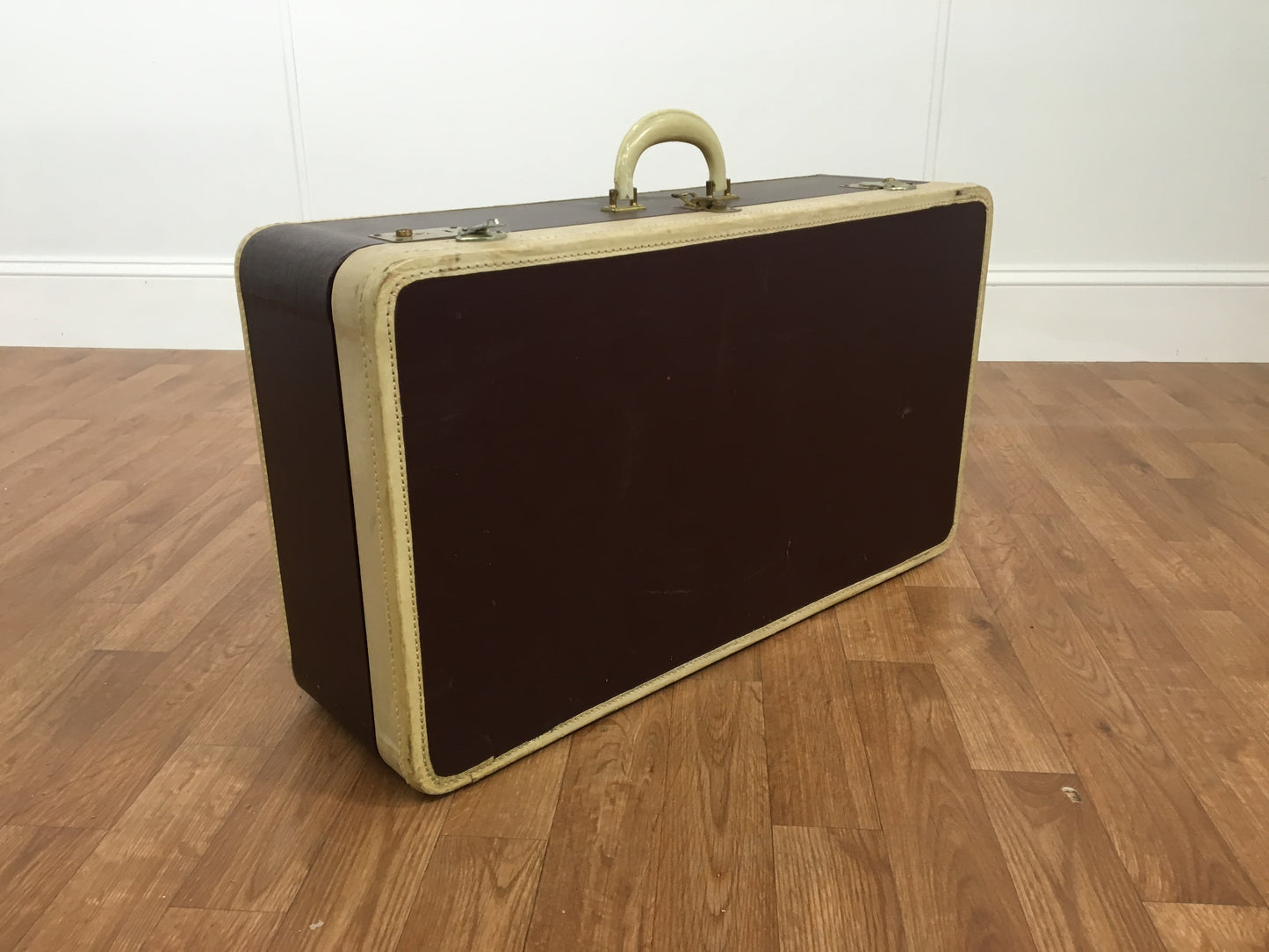 VINTAGE LUGGAGE, BROWN/BEIGE