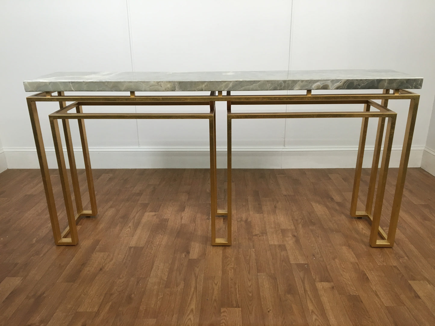 MARBLE TOP CONSOLE TABLE