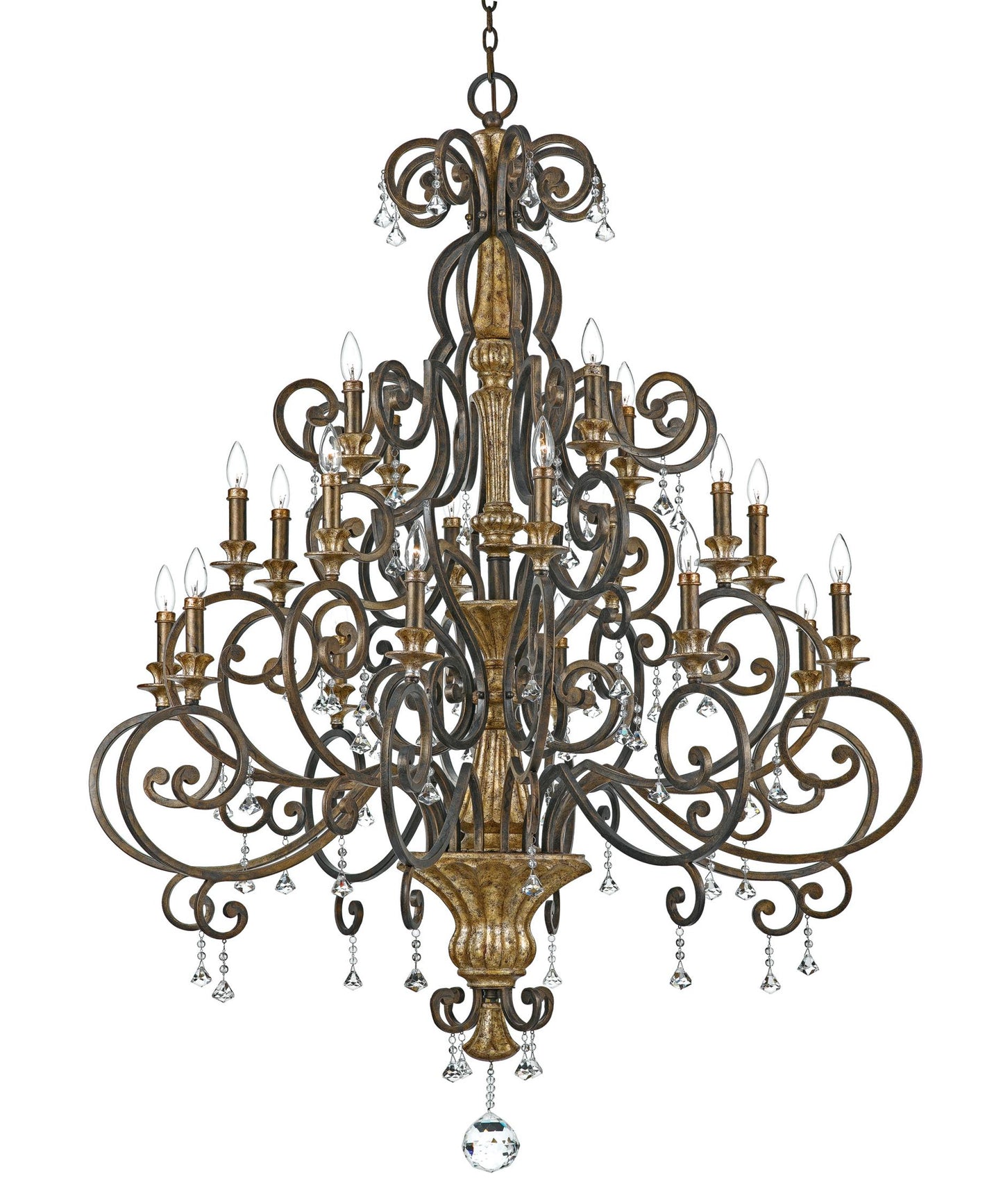 ORNATE CANDALABRA CHANDELIER