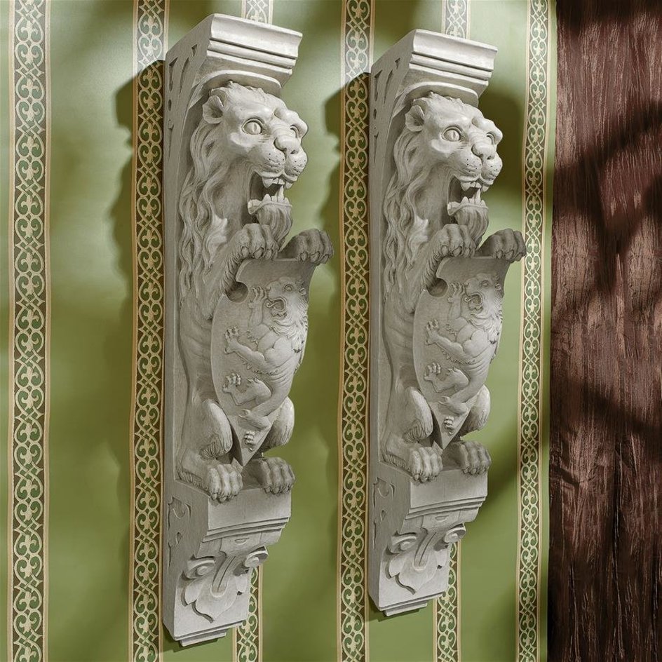 Lion Corbel Wall Sculptures