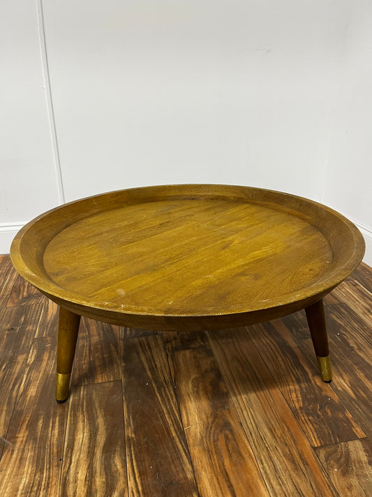 ROUND WOOD COFFEE TABLE