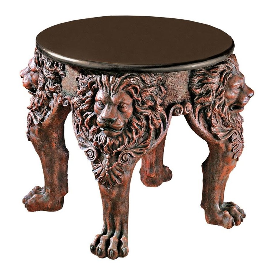 Lion Leg Sculptural Gothic Side Table