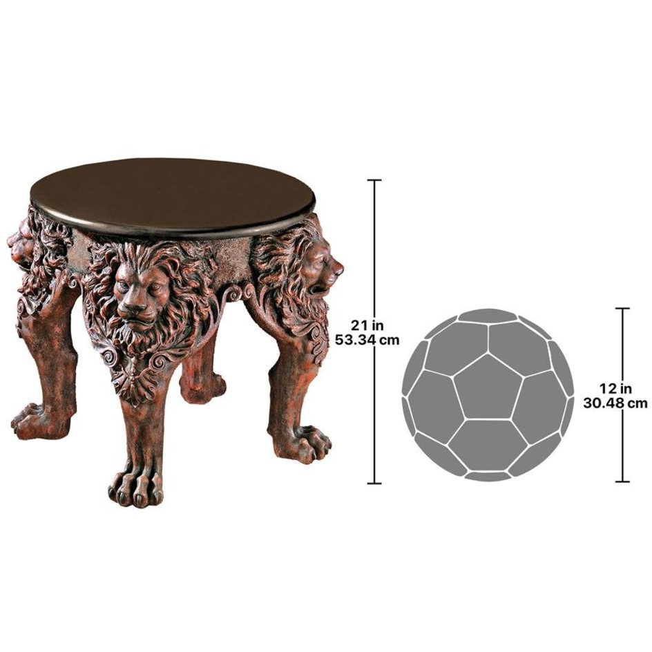 Lion Leg Sculptural Gothic Side Table