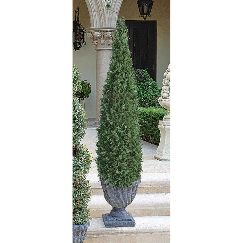 Cone Faux Evergreen Topiary Trees