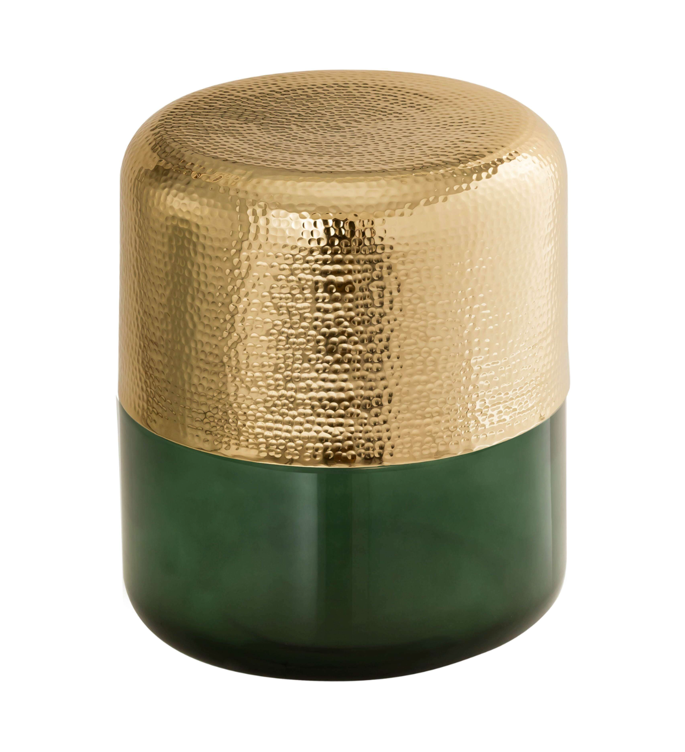 GREEN AND GOLD SIDE TABLE