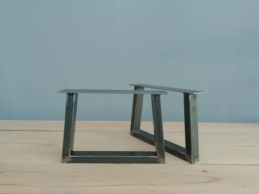 METAL TRAPAZOID DINING TABLE LEGS / BASE