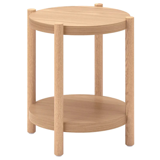 ROUND OAK OPEN TABLES LIGHT OAK