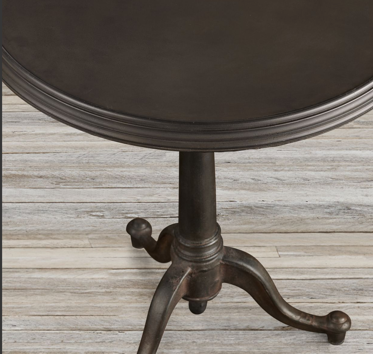 FRENCH TILT-TOP BRASSERIE ACCENT TABLE